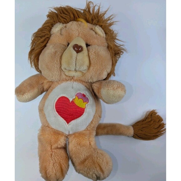 Vintage 1984 Care Bears Cousins Brave Heart Lion ~ 13" Plush Stuffed Kenner - Picture 8 of 16